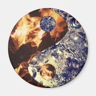 Feuer u. Eis Yin Yang Magnet