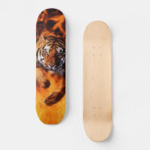 Feuer u. Tiger Skateboard (Vorderseite)
