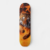 Feuer u. Tiger Skateboard (Vorderseite)