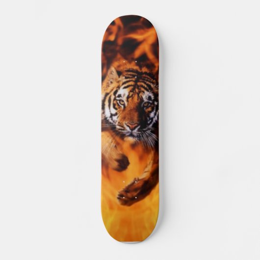 Feuer u. Tiger Skateboard (Vorderseite)