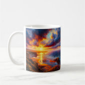 Feuer über der Küste Kaffeetasse (Links)