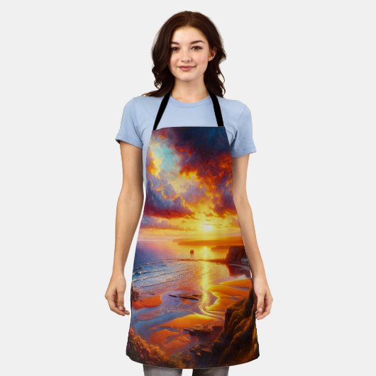 Feuer über der Küste Schürze (Getragen)