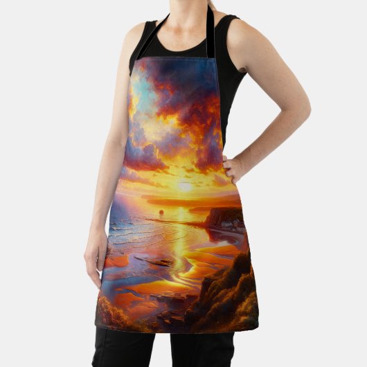 Feuer über der Küste Schürze (InSitu)