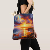 Feuer über der Küste Tasche (Von Nahem)