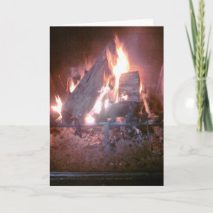 Feuer (unbedruckte Innenseite) Karte