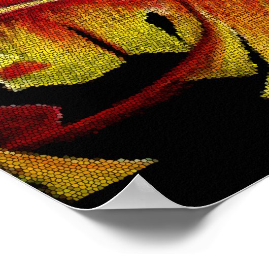 Feuer und Bliss - Mosaik Poster (Ecke)