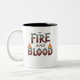 "Feuer und Blut"-Cup-Design Zweifarbige Tasse