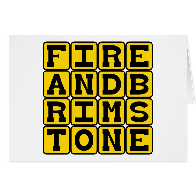 Feuer und Brimstone, Religious Fervor (Vorderseite (Horizontal))