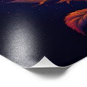 Feuer und die Rose  Fotodruck (Ecke)