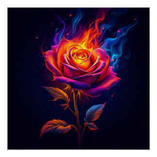 Feuer und die Rose Poster