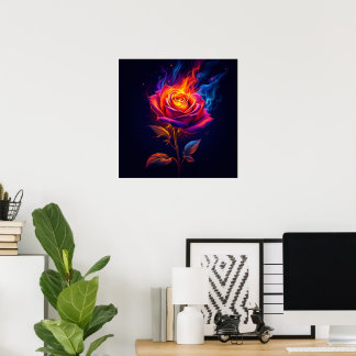 Feuer und die Rose Poster