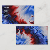 Feuer und Eis 3 Fraktal Kunst Visitenkarte (Vorne/Hinten)