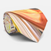 Feuer-und Eis-abstrakte Krawatte (Gerollt)