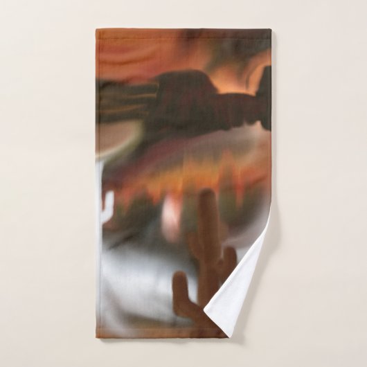 Feuer und Eis Abstrakte Kunst im Südwesten Badhandtuch Set (Handtuch)
