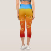 Feuer und Eis Capri Leggings (Rückseite)