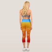 Feuer und Eis Capri Leggings (Rückseite)