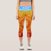 Feuer und Eis Capri Leggings (Vorderseite)