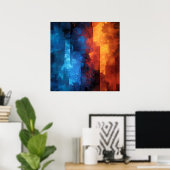 Feuer und Eis: Die Dualität Poster (Heimbüro)