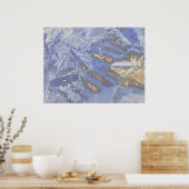 Feuer und Eis, digital abstrakt Poster (Küche)
