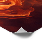 Feuer und Eis: Eine Hand Poster (Ecke)