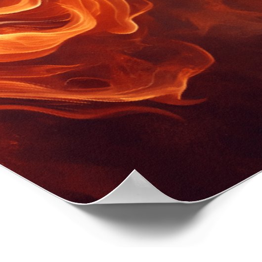 Feuer und Eis: Eine Hand Poster (Ecke)