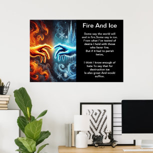 Feuer und Eis: Eine Touch Poster