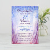 Feuer-und Eis-Hochzeits-Einladung Einladung (Stehend Vorderseite)