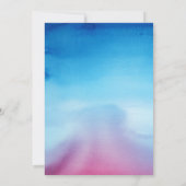 Feuer-und Eis-Hochzeits-Einladungs-Schablone Einladung (Rückseite)