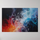 Feuer und Eis in Fluss Poster (Vorne)
