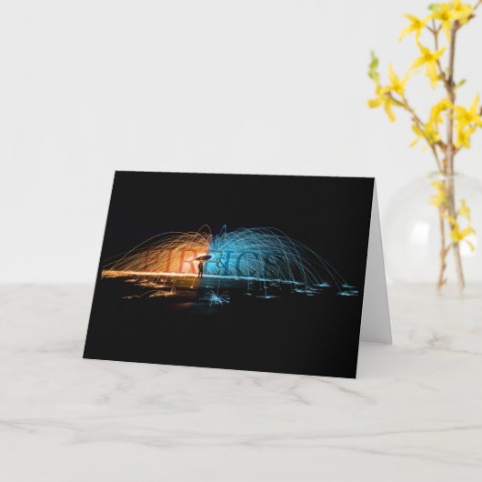 Feuer und Eis Karte (Gelbe Blume)