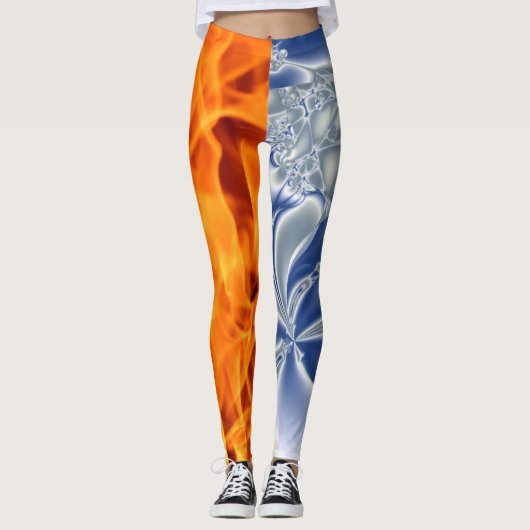 Feuer und Eis Leggings (Vorderseite)