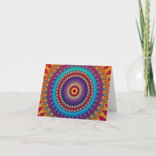 Feuer- und Eis-Mandala Karte