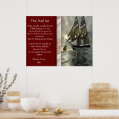 Feuer und Eis mit Segel-Poster Poster (Küche)