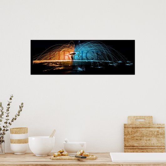 Feuer und Eis Poster (Küche)