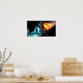 Feuer und Eis Poster (Küche)