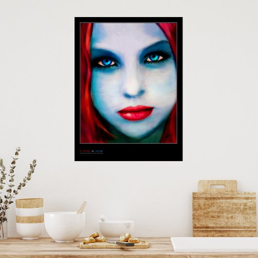 Feuer und Eis Poster (Küche)