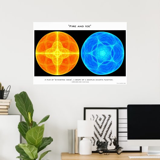 Feuer und Eis Poster (Heimbüro)