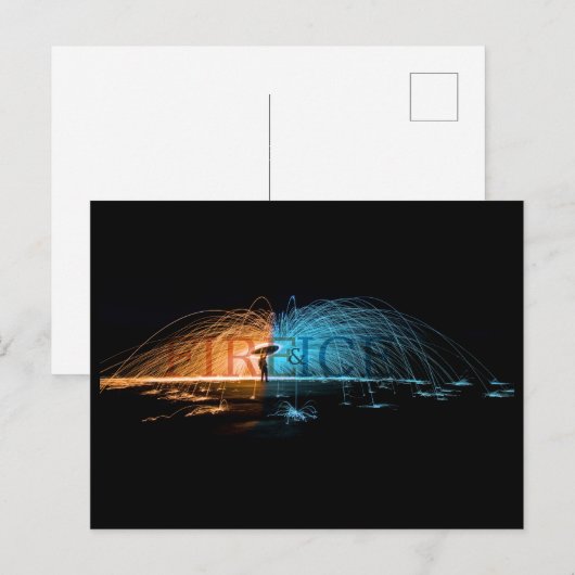Feuer und Eis Postkarte (Vorne/Hinten)