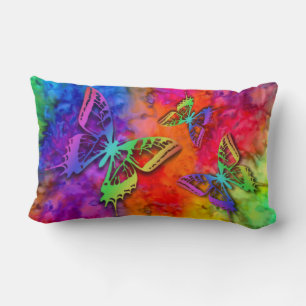 [Feuer und Eis] Regenbogen Boho Schmetterling Tie- Lendenkissen