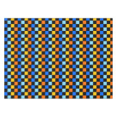 Feuer- und Eis-Schachbrettmuster Tischdecke (Vorderseite (Horizontal))