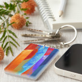 Feuer-und Eis-Schlüsselkette Schlüsselanhänger (Vorderseite rechts)