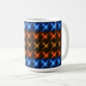 Feuer- und Eis-Sternmuster Kaffeetasse (VorderseiteRechts)