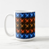 Feuer- und Eis-Sternmuster Kaffeetasse (Links)
