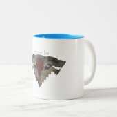 Feuer-und Eis-Tasse Zweifarbige Tasse (VorderseiteRechts)