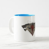 Feuer-und Eis-Tasse Zweifarbige Tasse (Vorderseite Links)