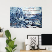 Feuer und Eis über China Poster (Heimbüro)