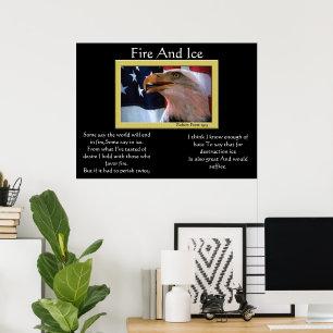 Feuer-und Eis-Weißkopfseeadler 4. von Poster