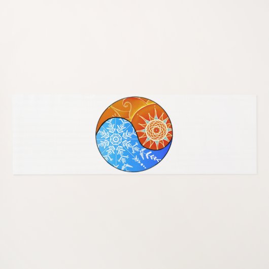 Feuer und Eis Yogamatte (Rückseite (Horizontal))