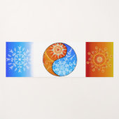 Feuer und Eis Yogamatte (Vorderseite (Horizontal))