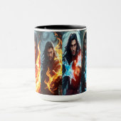 Feuer- und Eisbeherrscher Romantasy Tasse (Zentrum)